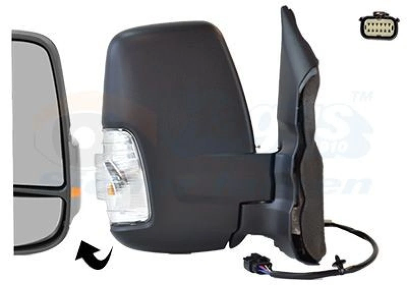 Image of VAN WEZEL Wing mirror VAN WEZEL 1992804