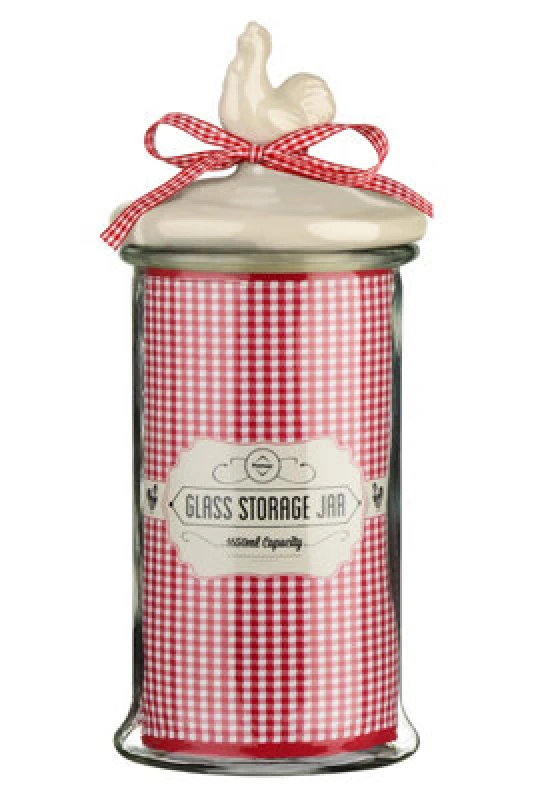 Image of Premier Housewares Glass Storage Jar - 1650ml Clear