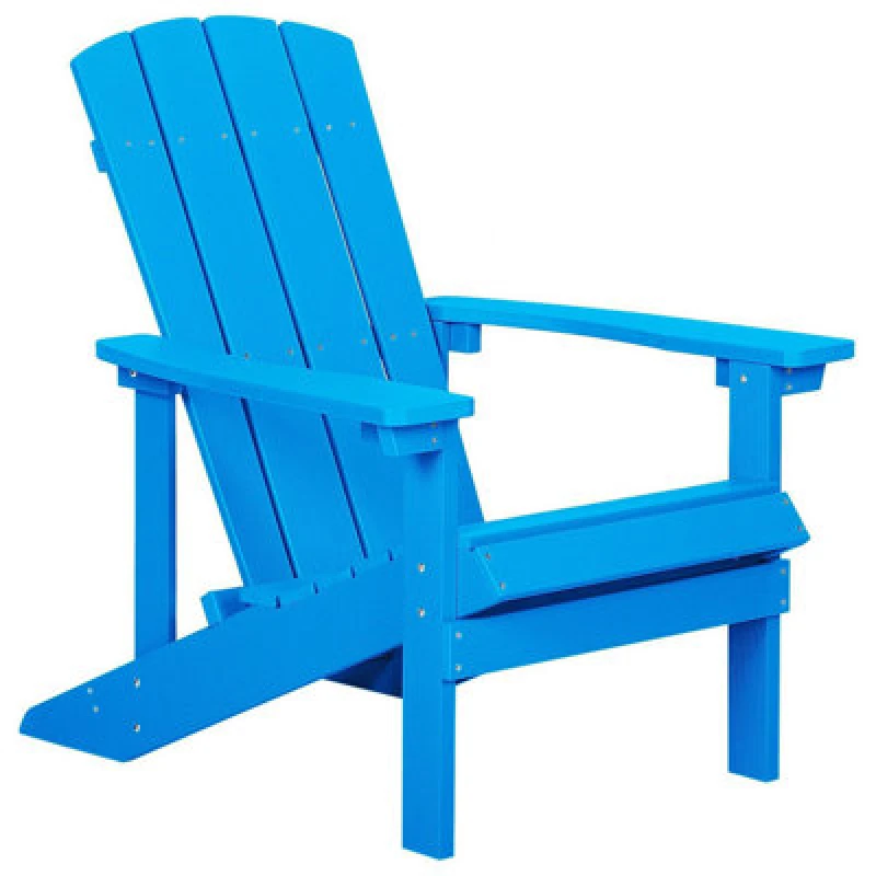 Image of Beliani Garden Chair Adirondack Blue