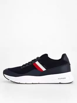 Image of Tommy Hilfiger Premium Lightweight Runner Knit Trainer - Blue Size 41, Men