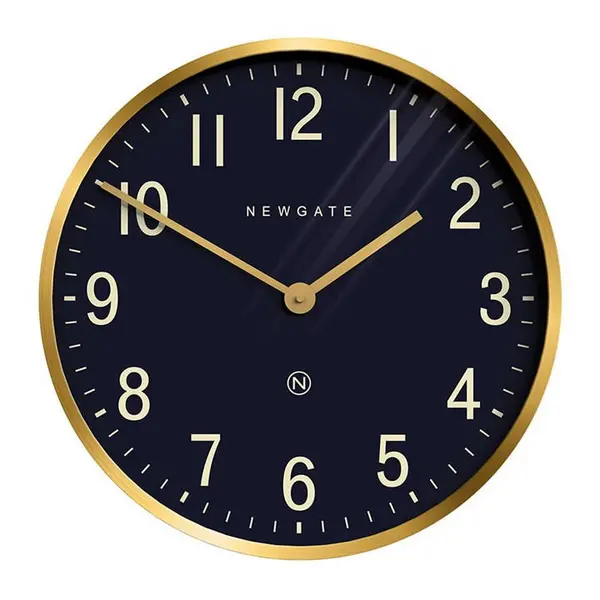 image of Newgate Clocks Mr Edwards Wall Clock - Gold One Size