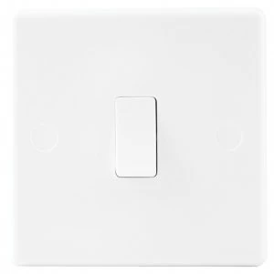 image of Wickes 10A Light Switch 1 Gang 2 Way White Slimline