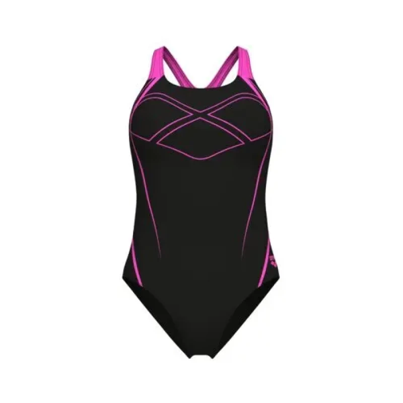 Image of Arena Womens 1 Piece swimsuit Arena Graphic Pro Noir Female 40 009024-590