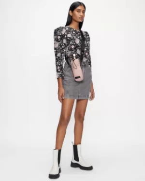 Image of Puff Shoulder Yoked Top