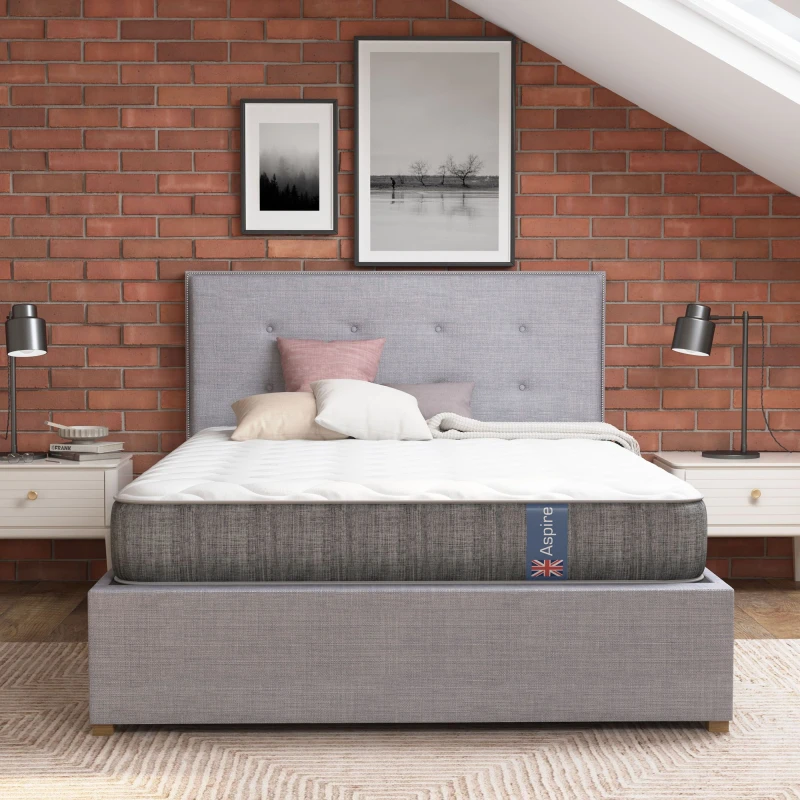Image of Aspire Aspire Airflow Quilt Pocket+Mattress in White Size: Small Single White Small Single Unisex 5057632299505