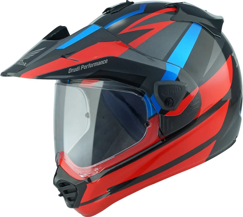Image of Arai Tour-X5 Africa Twin Motocross Helmet, red-blue, Size M for Men