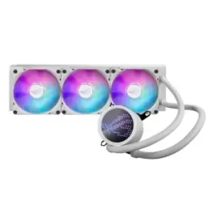 Image of Asus ROG Ryuo III 360 ARGB 360mm Liquid CPU Cooler 8th Gen Asetek Pump 3 x ARGB Fans Anime Matrix LED Display White Edition