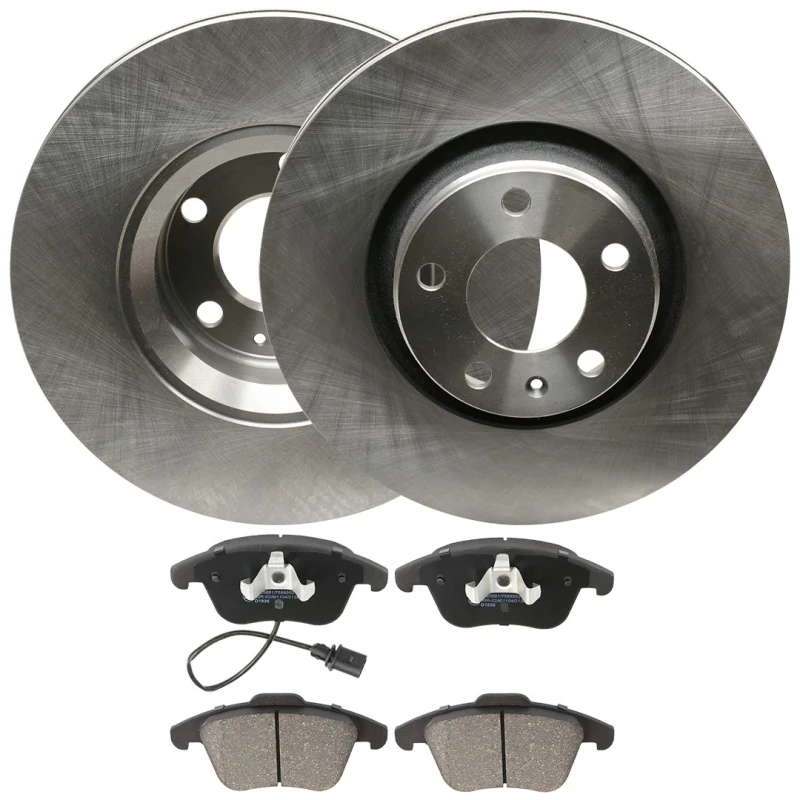 Image of RIDEX 3405B1806 Brake disc and pads set Front Axle, Brake Disc Type: Vented Brake Set,disc brakes (3405)