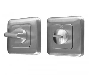 image of LocksOnline Square Framed Bathroom Door Lock Set