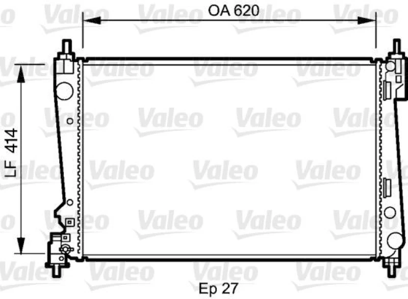 Image of Engine radiator VALEO 735041