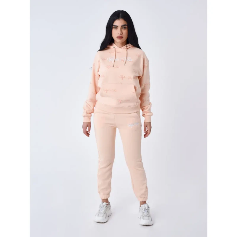 Image of Project X Paris Womens striped jogging trousers Project X Paris All Over Signature Beige Female XS
