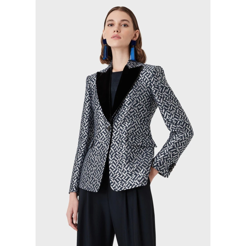 Image of Emporio Armani Emporio F Jkt P Fbrc - Black 6
