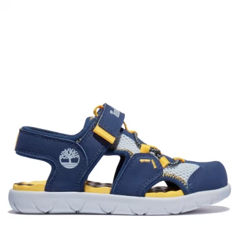 image of Timberland Boys Perkins Row Fisherman Sandals - Navy, Size 2 Older