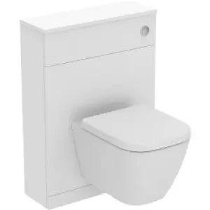 image of Ideal Standard i. life S Compact Matt WC Unit and Worktop with Wall Hung Toilet and Soft Close Seat 600mm in White