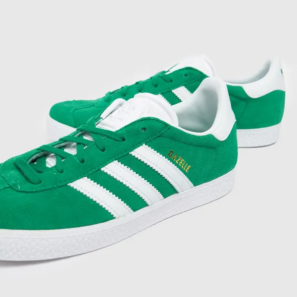 Image of adidas green gazelle Boys Youth trainers Green UK 3