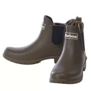 image of Barbour Womens Wilton Wellington Boots Olive 3