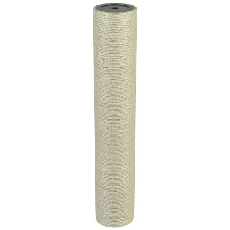 Image of vidaXL Cat Scratching Post 8x45cm 8mm Beige Kitten Scratch Pole Stand Tree
