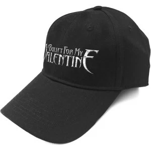 Image of Bullet For My Valentine - Silver Logo Mens Baseball Cap - Black