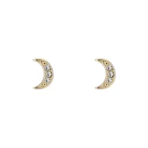 Image of Ted Baker Melodyi Pave Nano Moon Stud Earrings