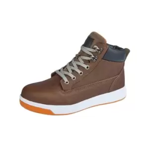 Image of Grafters Mens Toe Capped Safety Trainer Boots (10.5 UK) (Brown)