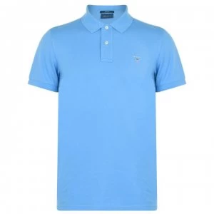 image of Gant Original Short Sleeve Rugger Polo Shirt - Blue 445