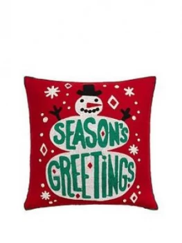 Image of Cascade Home Seasons Greetings Cushion