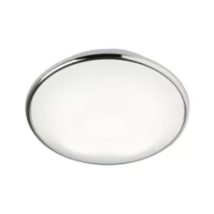 image of Knightsbridge 2D Bulkhead with Opal Diffuser and Chrome Base, 38W