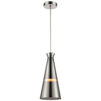 image of Spring Lighting - 1 Light Ceiling Pendant Smoked grey, E27