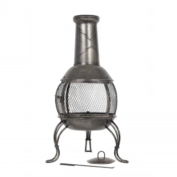 Image of Leon Mesh Steel Chimenea - Medium