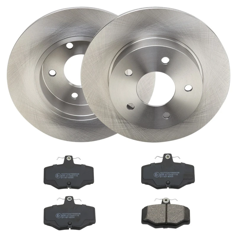 Image of RIDEX 3405B2493 Brake disc and pads set Rear Axle, Brake Disc Type: Solid, excl. wear warning contact Brake Set,disc brakes (3405)