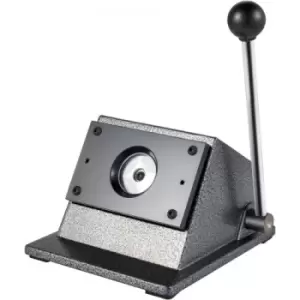 Image of VEVOR Graphic Punch Die Cutter 1-3/4"/44mm Round Punch Die Cutter Cast Iron Manual Graphic Punch Press Button Badge Maker 0.05"/1.5mm Cut Thickness Gr