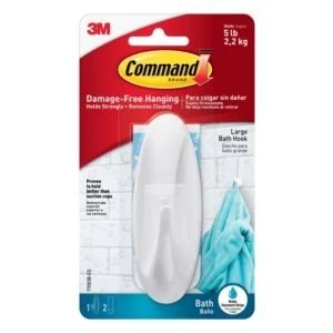 Image of 3M Command White Plastic Hook