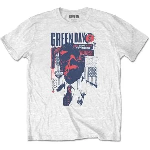 Image of Green Day - Patriot Witness Unisex Large T-Shirt - White