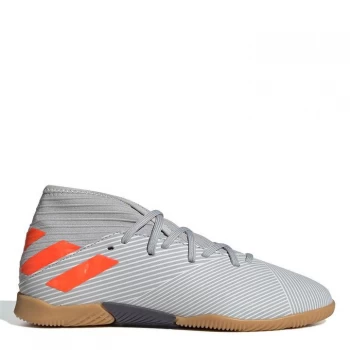 Image of adidas Nemeziz Childrens Indoor Football Trainers - Grey/Orang/Whit