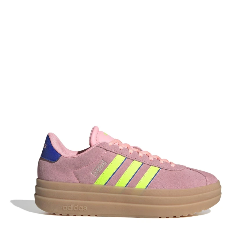Image of adidas VL Court Bold Womens Trainers Pink/Green female 3.5 (36)