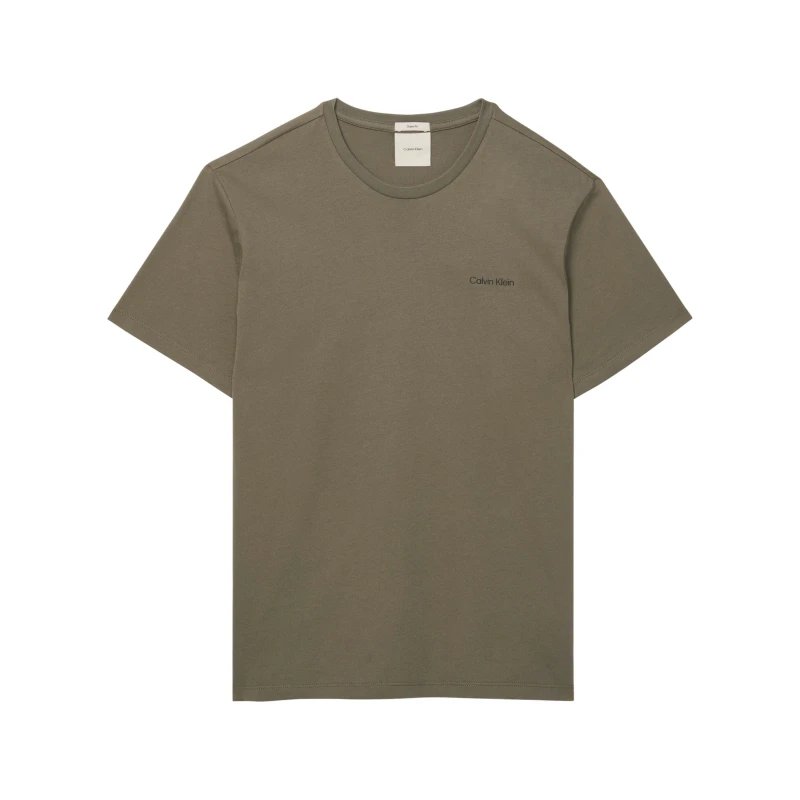 Image of Calvin Klein CK L Micro Log Tee Sn63 Dusty Olive male S