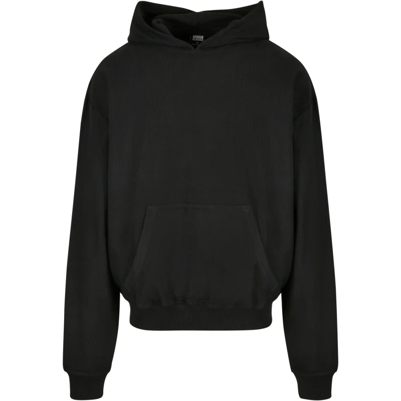 Image of Urban Classics Hoodie Urban Classics Rib Terry Boxy Noir Male M