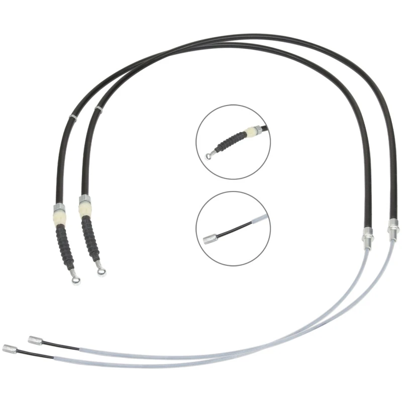 Image of RIDEX 124C1409 Brake Cable Rear, 1642/1044mm Cable,parking brake (124)