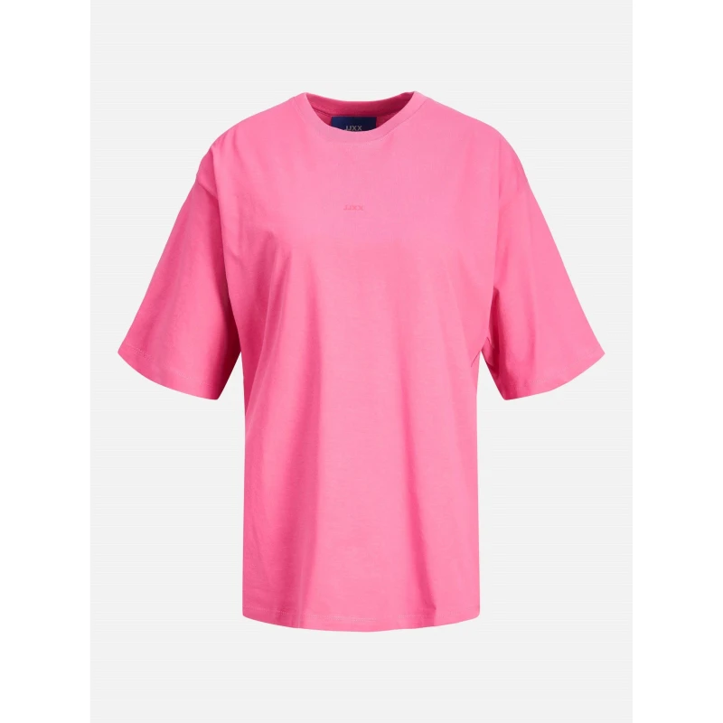 Image of JJXX Andrea Loose Logo T-Shirt Ladies Carmine Rose female 8 (XS)