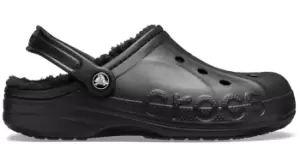 Image of Crocs Baya Lined Clogs Unisex Black / Black W5/M4