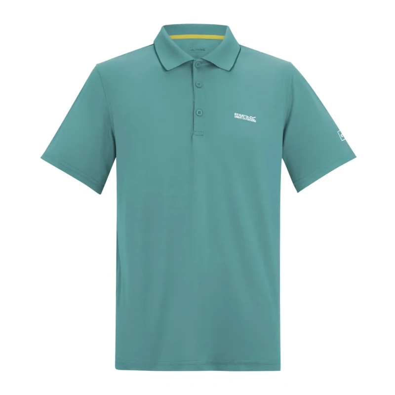 Image of Regatta Mens Maverik V Quick Drying Polo in Mint Size: Medium Mint Male M