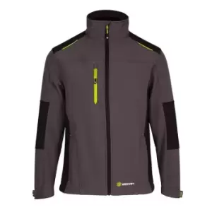 Image of Leo Workwear Flex Softshell Jacket Two-tone GY BL 5XL