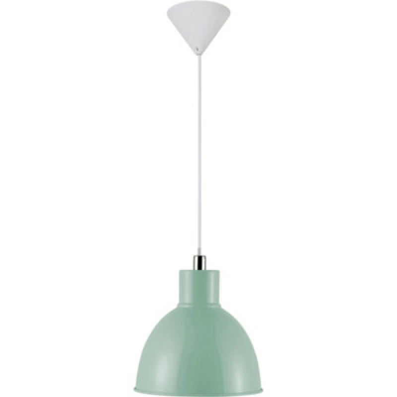 Image of Nordlux Pop Metal Pendant Light White Inner Green,mains