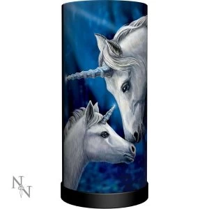 image of Sacred Love Unicorn Lamp UK Plug