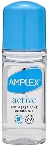 image of Amplex Active Anti Perspirant Roll On Deodorant 50ml