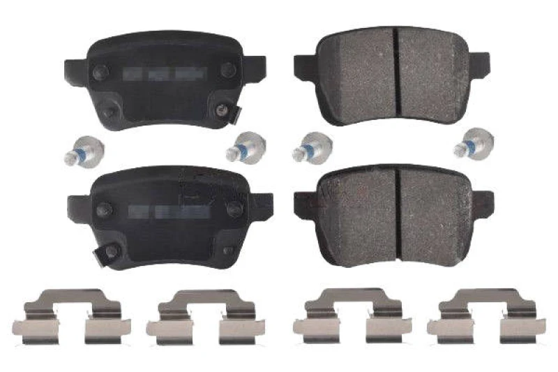 Image of SWAG 40 91 6903 Brake pad set Rear Axle, with acoustic wear warning, with fastening material Brake Pad Set,disc brake (402)
