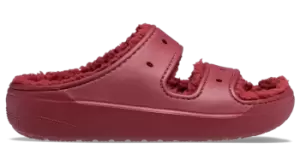 image of Crocs Classic Cozzzy Sandals Unisex Garnet W5/M4