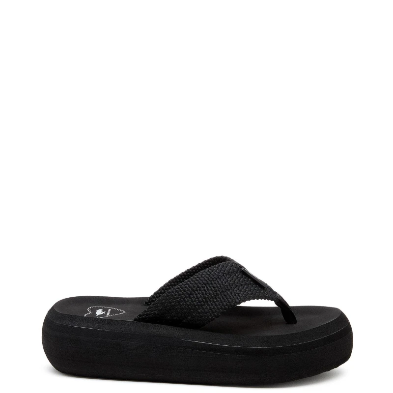 Image of (Black, 8 (Adults')) Rocket Dog Sandy Webbing Textile Womens Black Sandals