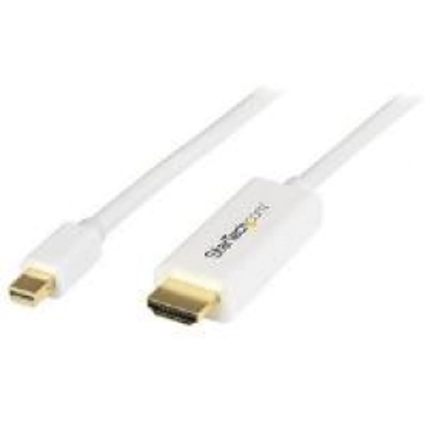 Image of StarTech 3 feet 1m Mini DisplayPort to HDMI Converter Cable 4K White