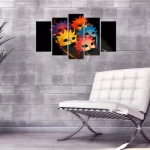 Image of 5MX-44 Multicolor Decorative MDF Painting (5 Pieces)